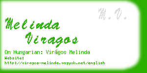 melinda viragos business card