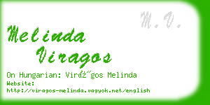 melinda viragos business card